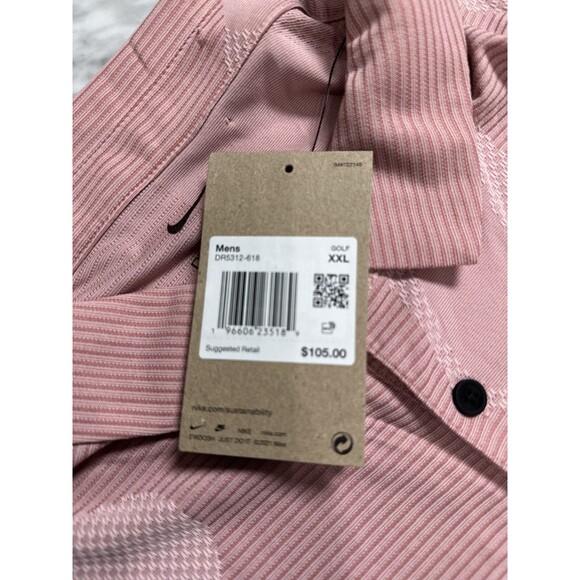 Nike Dri-Fit ADV Tour Camo textured DR5312 618 Polo Golf Shirt Men's XXL NEW - Picture 10 of 11